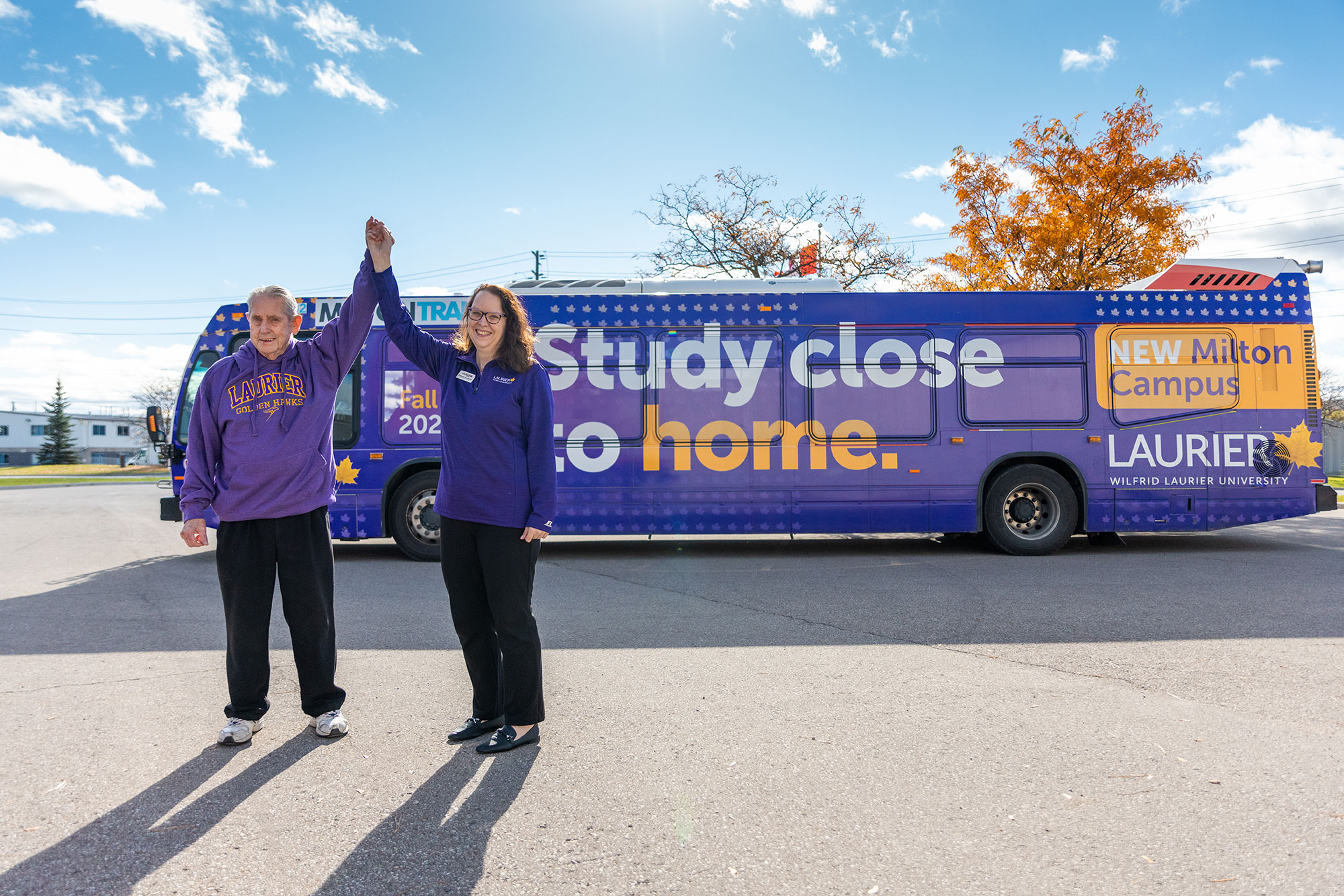 Milton Mayor Gord Krantz and Laurier President and Vice-Chancellor Deborah MacLatchy