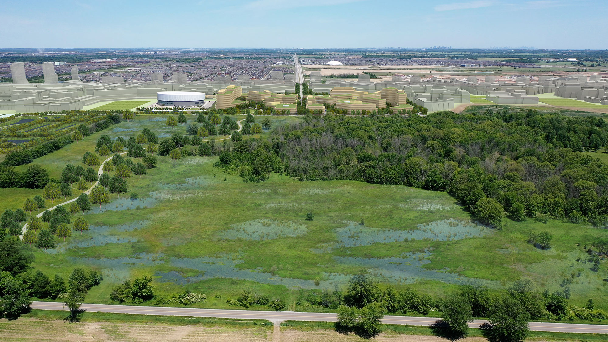 Milton campus greenbelt lands.