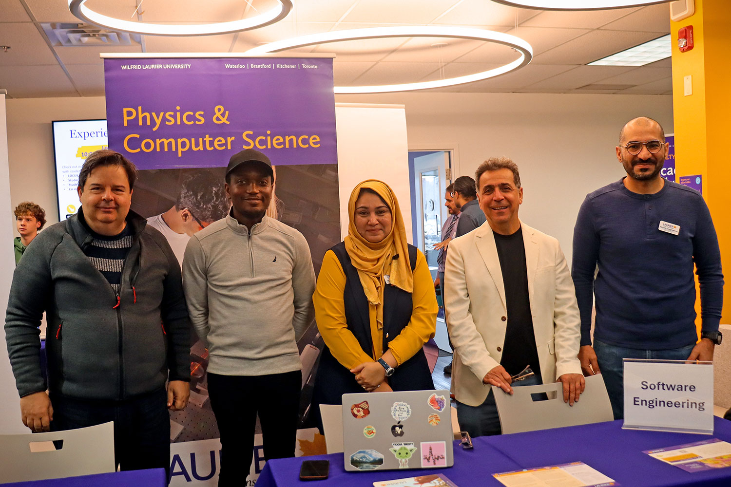 Computer Science faculty at open house.