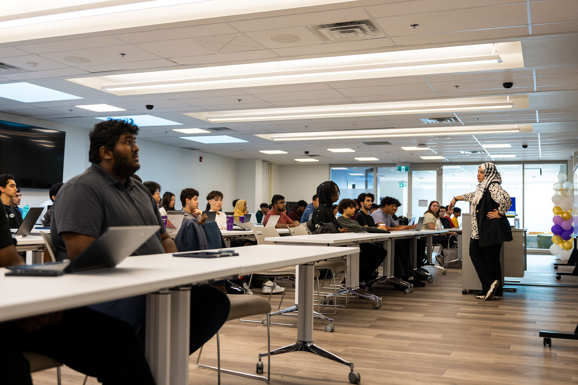 Classroom during orientation day