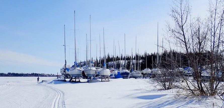 Yellowknife in winter