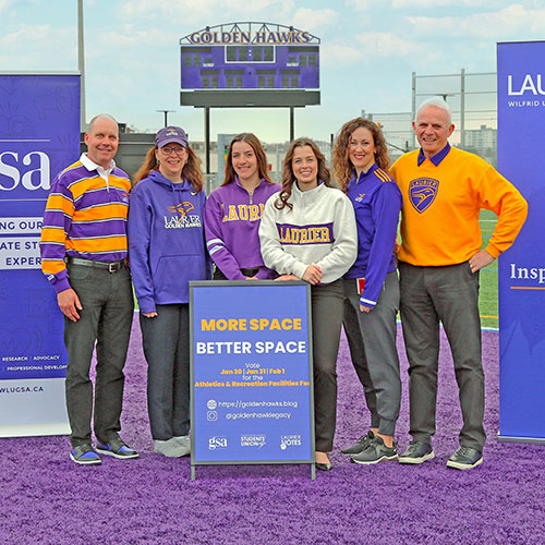 Group at Alumni Field opening