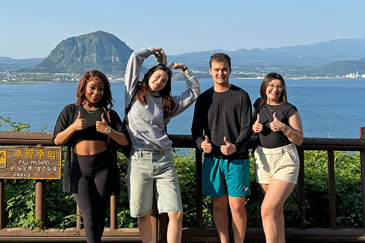 Students in South Korea