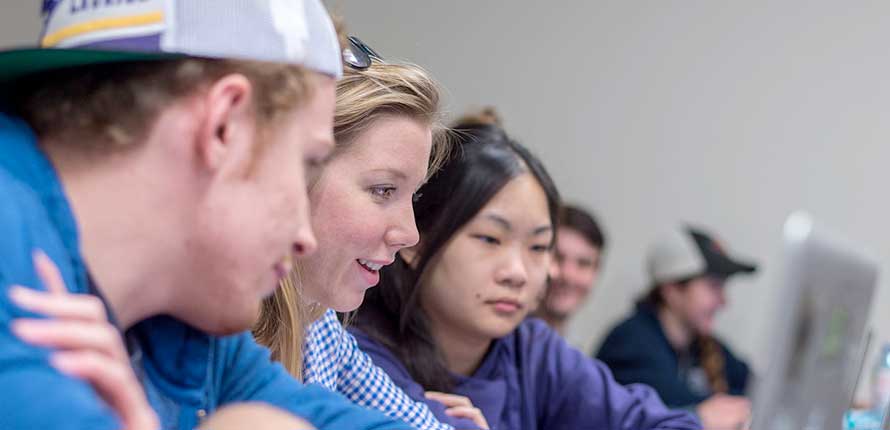 Students in a lecture hall