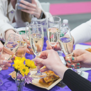 Laurier Alumni champagne toast