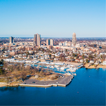 aerial view of Westchester, New York