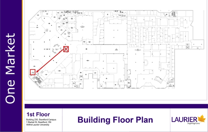 The image summarizes the impacted area and the alternate designated elevator