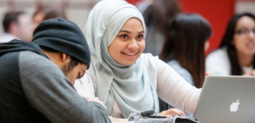 student smiling