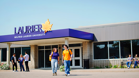 milton exterior with students outside