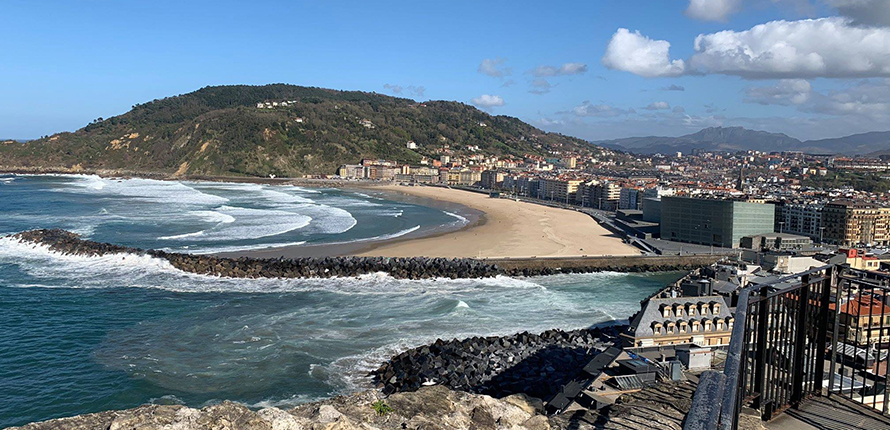 Beach in San Sebastian, Spain