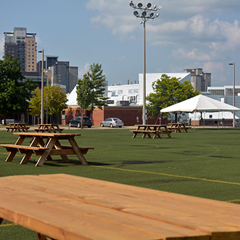 picnic tables