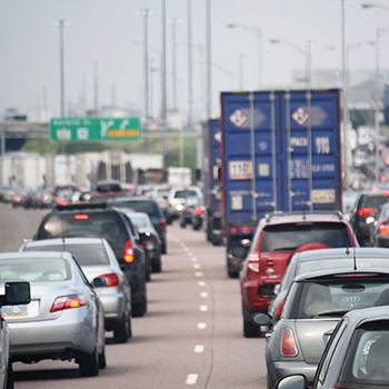 Cars on highway