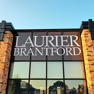 Laurier Brantford signage at RAC West