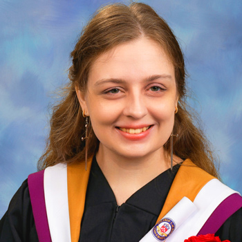 smiling graduating Laurier student